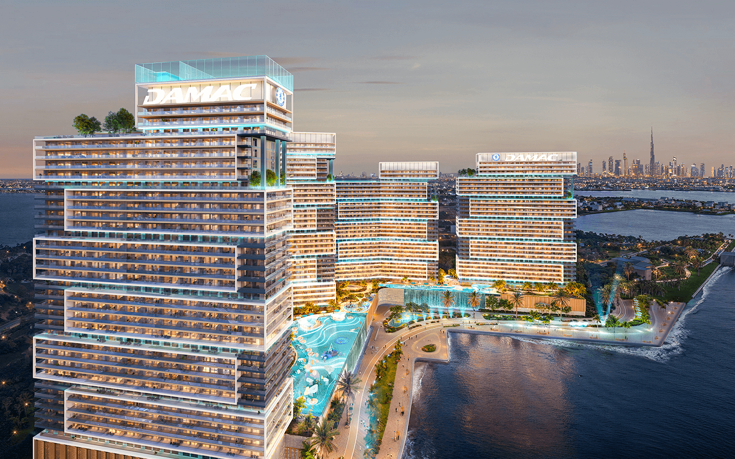 Vista Chelsea Residences desde el mar