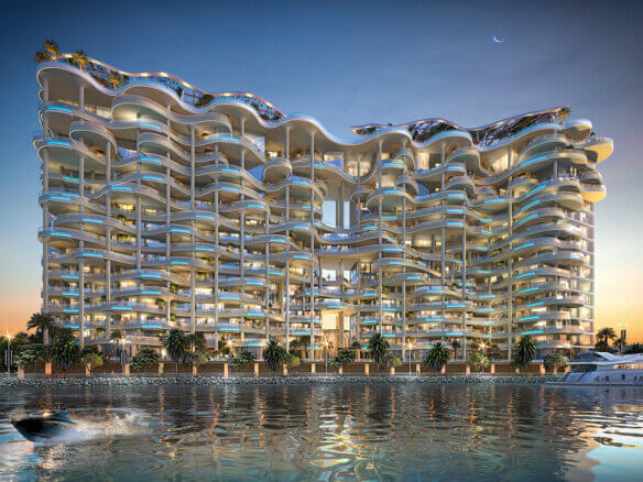 Imagen panorámica del edificio Couture by Cavalli